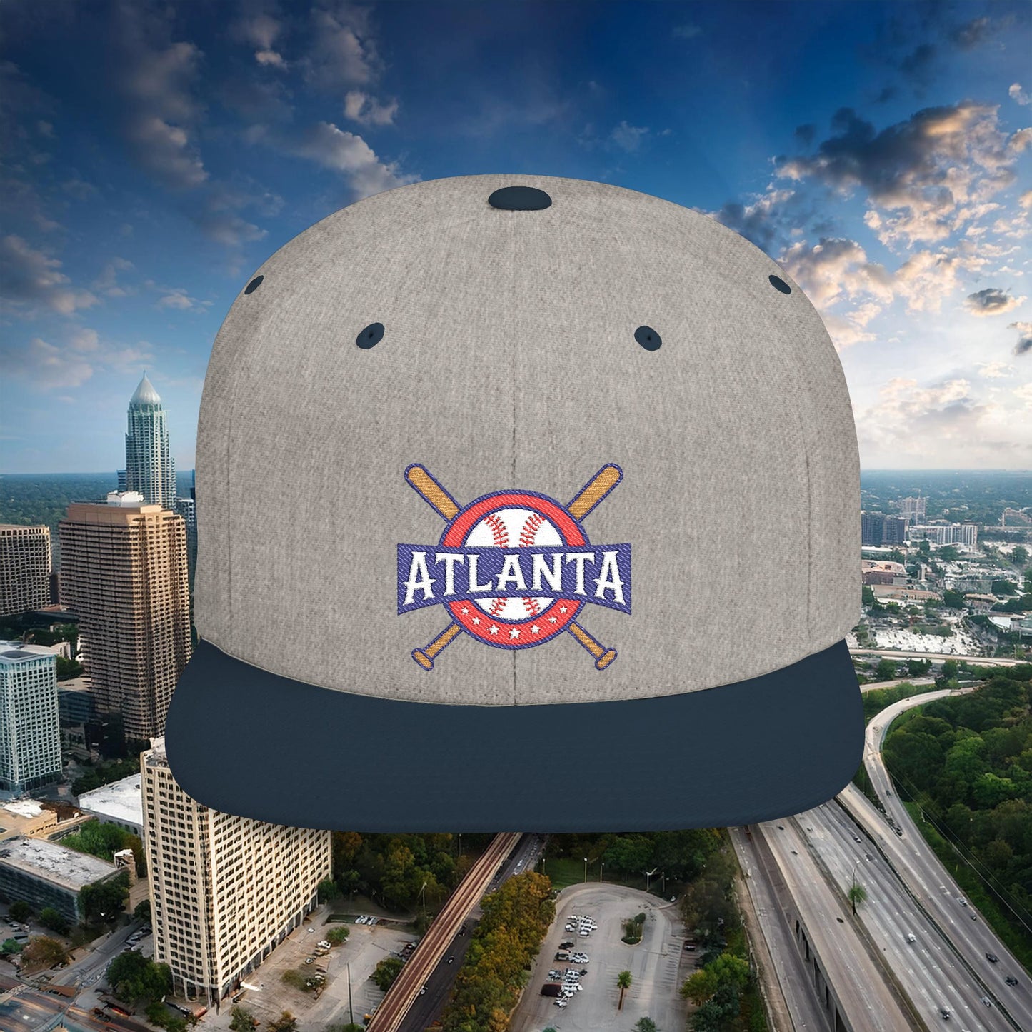Atlanta Baseball Flat Bill Snapback