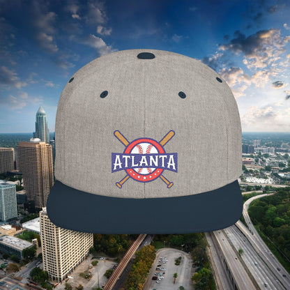 Atlanta Baseball Flat Bill Snapback
