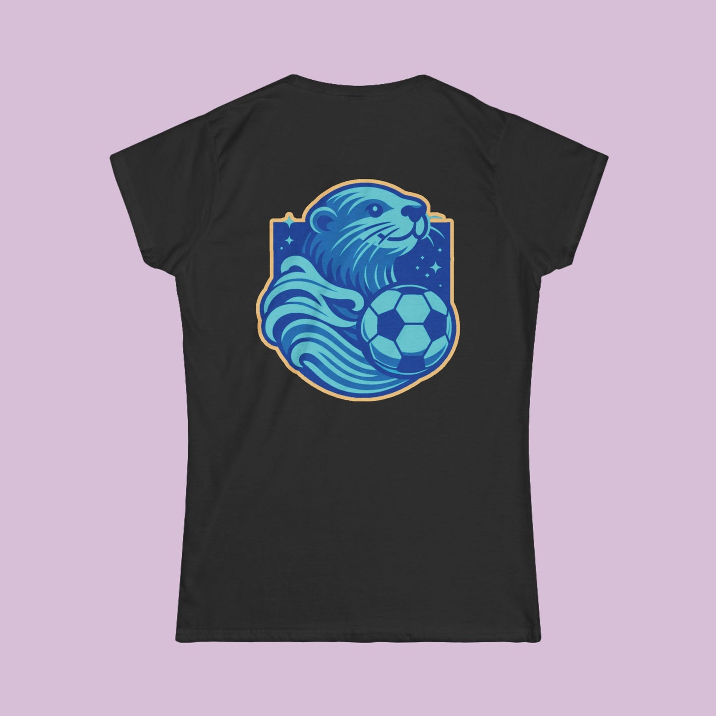 Sea Otter Soccer Logo Women's Softstyle Tee
