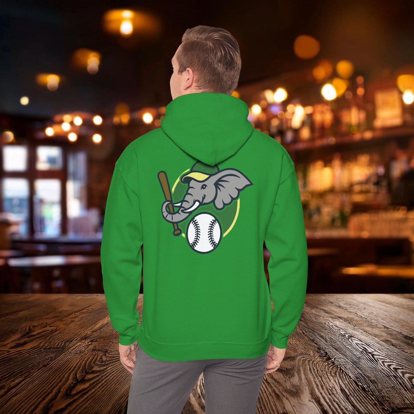 A's Baseball Elephant Hoodie