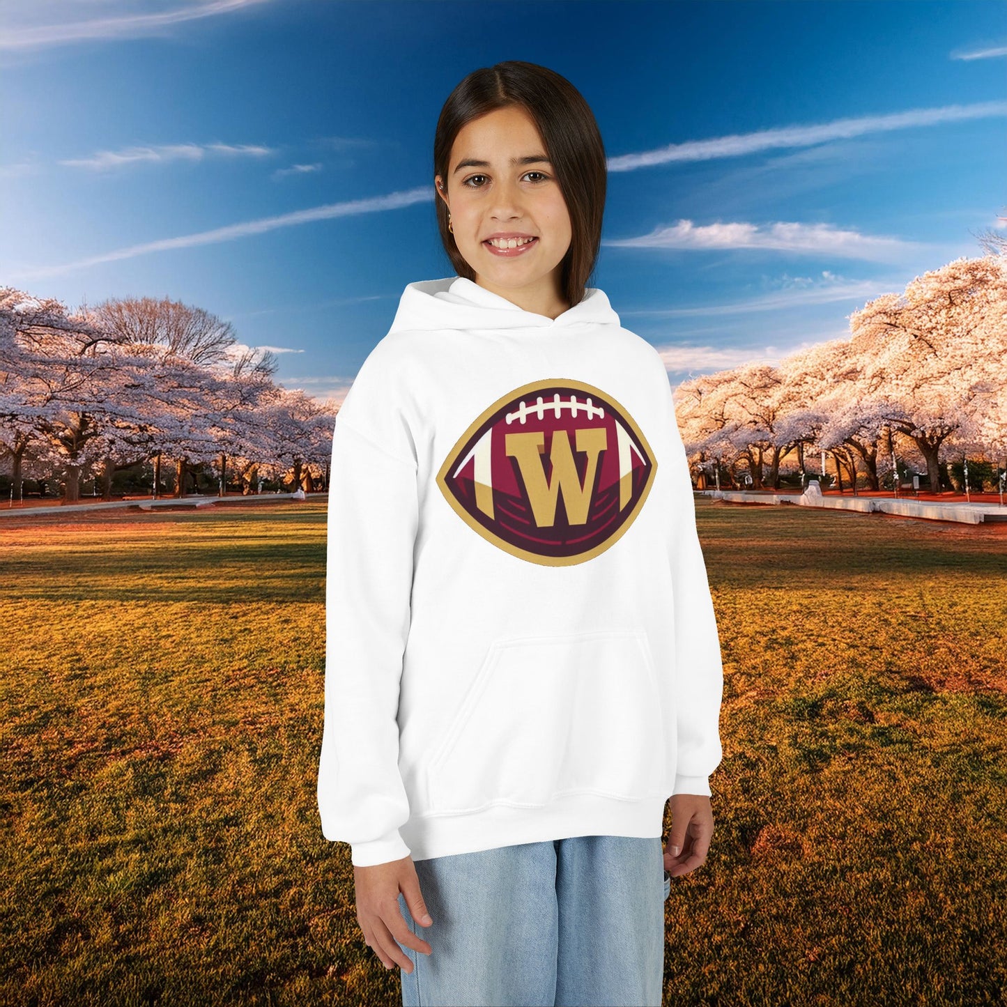 Washington Football Logo Youth Hoodie