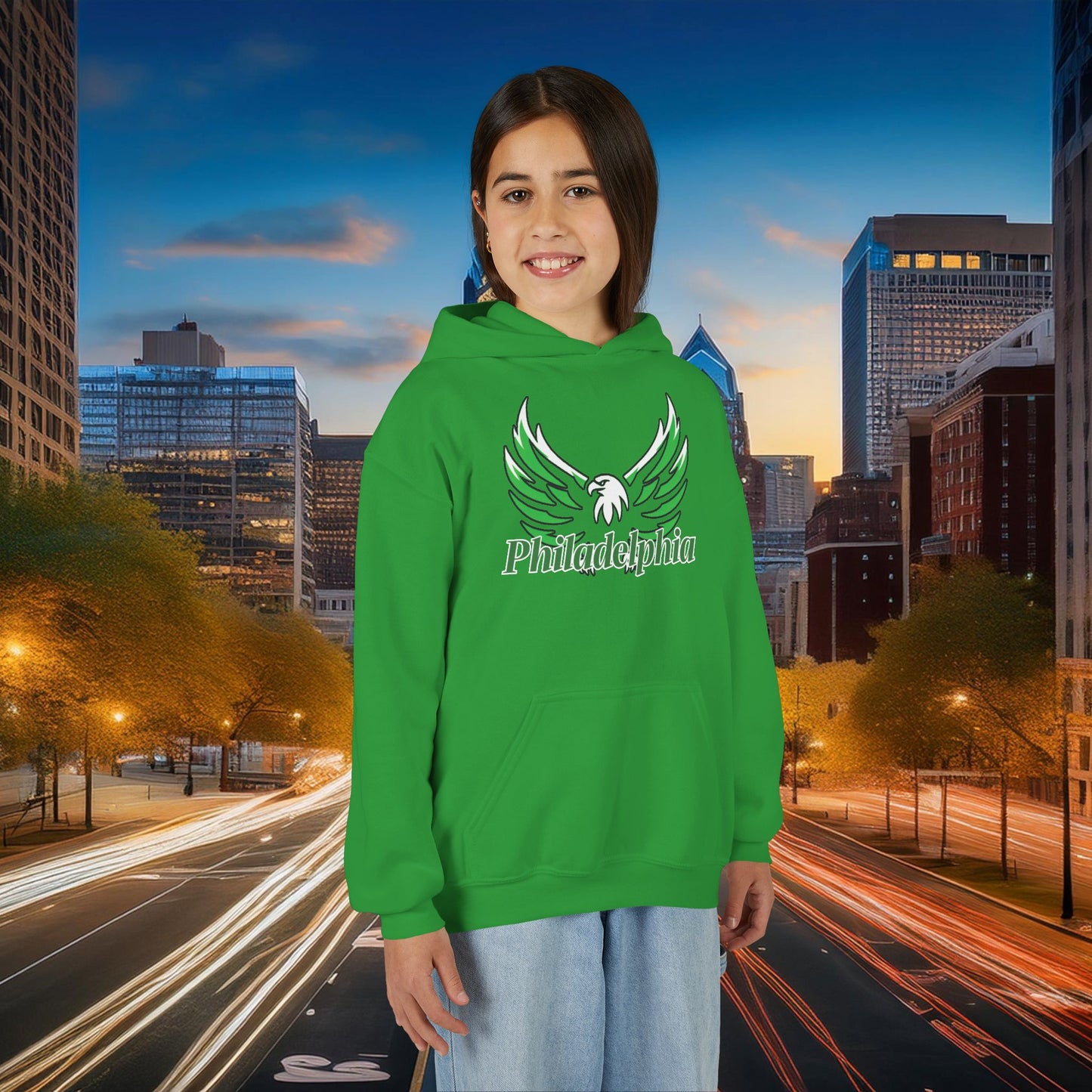 Philadelphia Eagle Logo Youth Hoodie