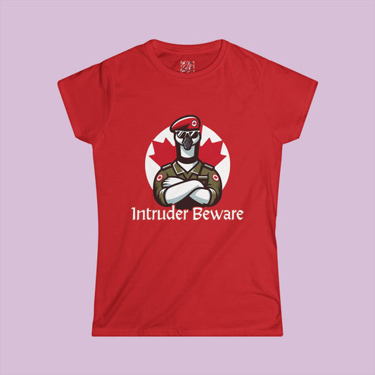 Canadian Goose "Intruder Beware" Women's Softstyle Tee