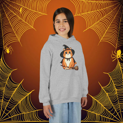 Trick or Treat Cat Youth Hoodie