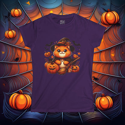 Halloween Cat Women's Softstyle Tee