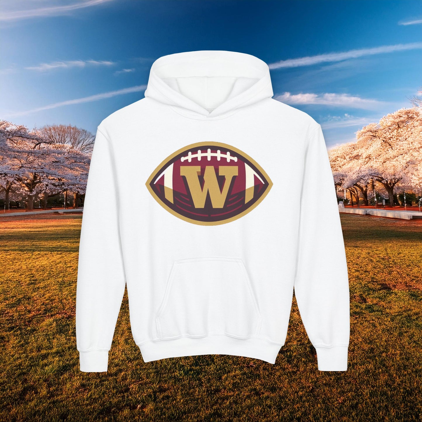 Washington Football Logo Youth Hoodie