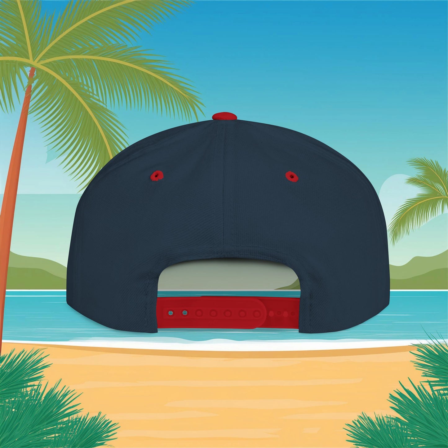 Rainbow Ohana Flat Bill Snapback