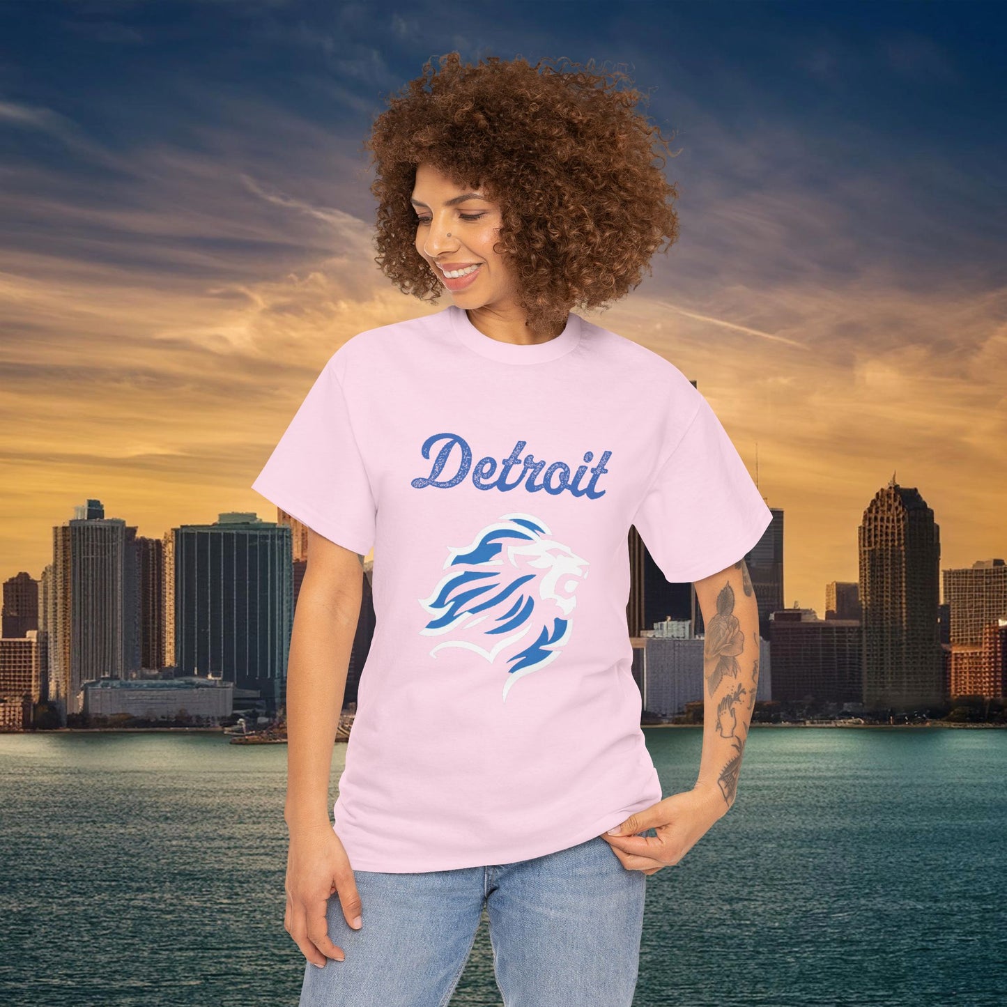 Detroit Football Crest Tee