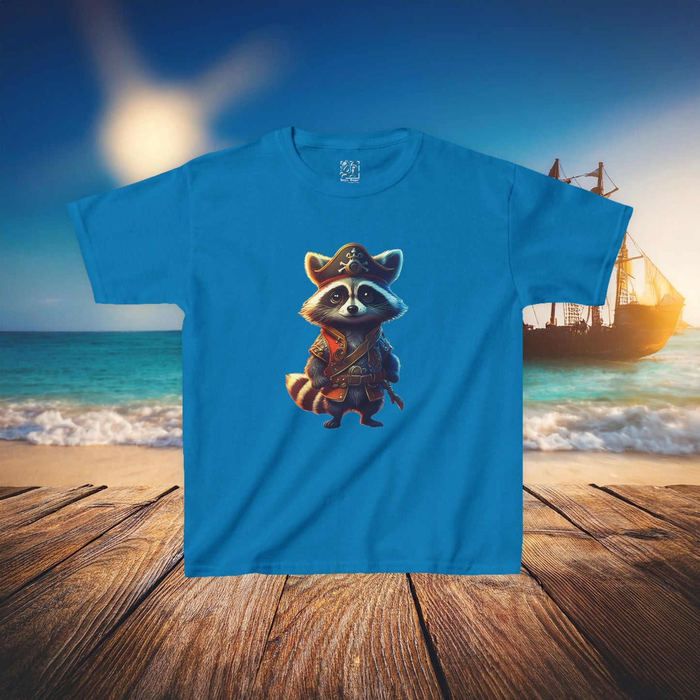 Raccoon Pirate Kids Tee