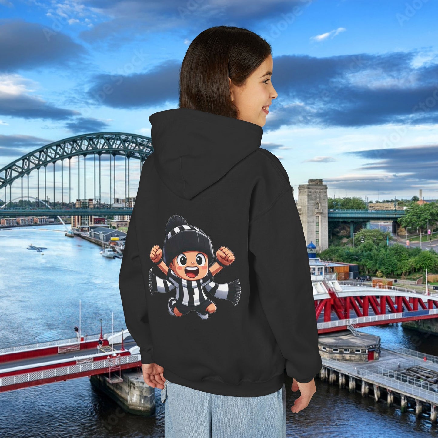 Newcastle United Mini Toon Supporter Youth Hoodie