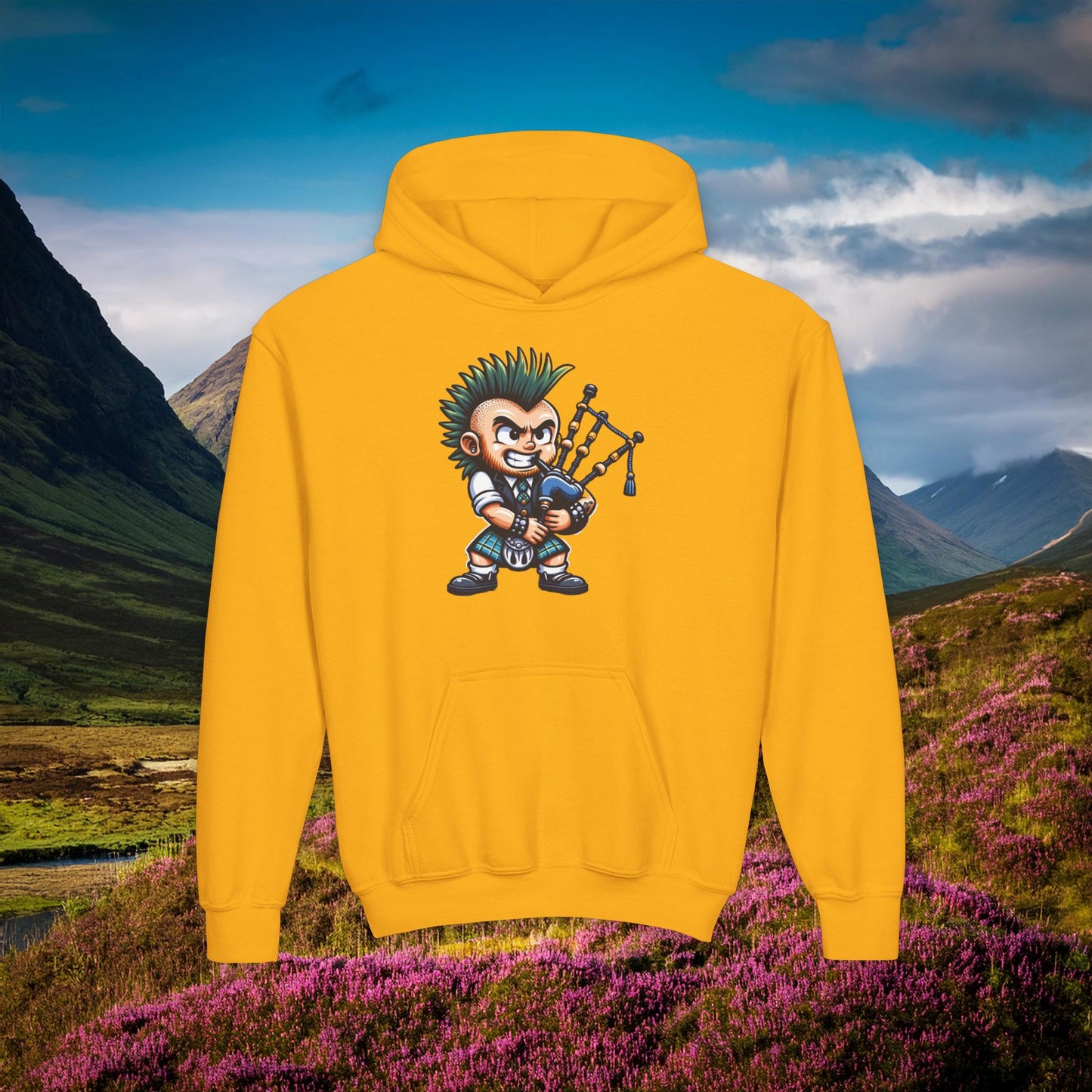 Scottish Punk Youth Hoodie