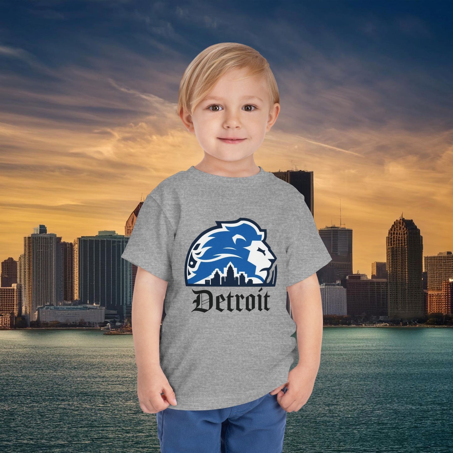 Detroit Football Skyline Toddler Tee