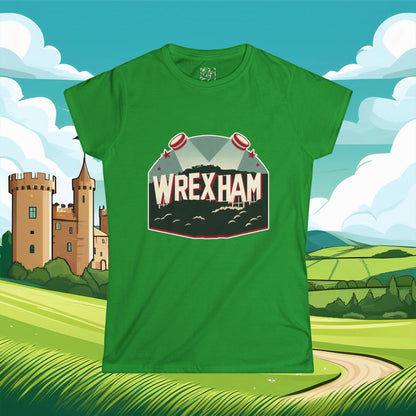 Wrexham Hollywood Sign Women's Softstyle Tee