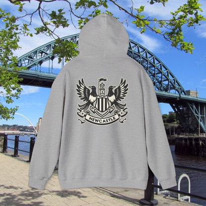 Newcastle United B&W Crest Hoodie
