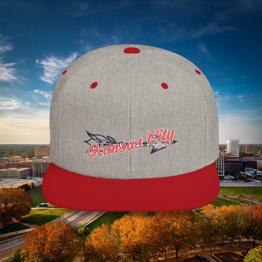 Kansas City Arrow Flat Bill Snapback