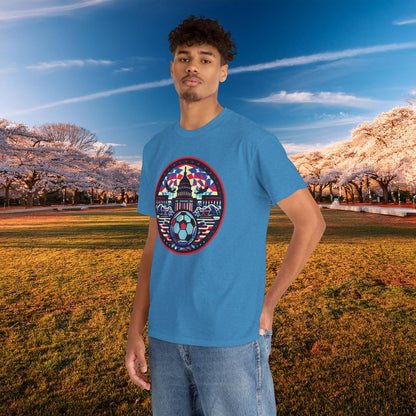 Vibrant Geometric DC Soccer Tee