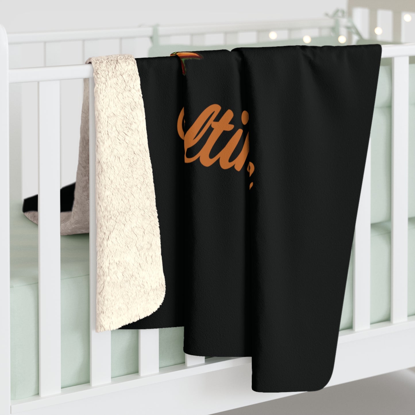 Baltimore Baseball Mini Oriole Sherpa Fleece Blanket