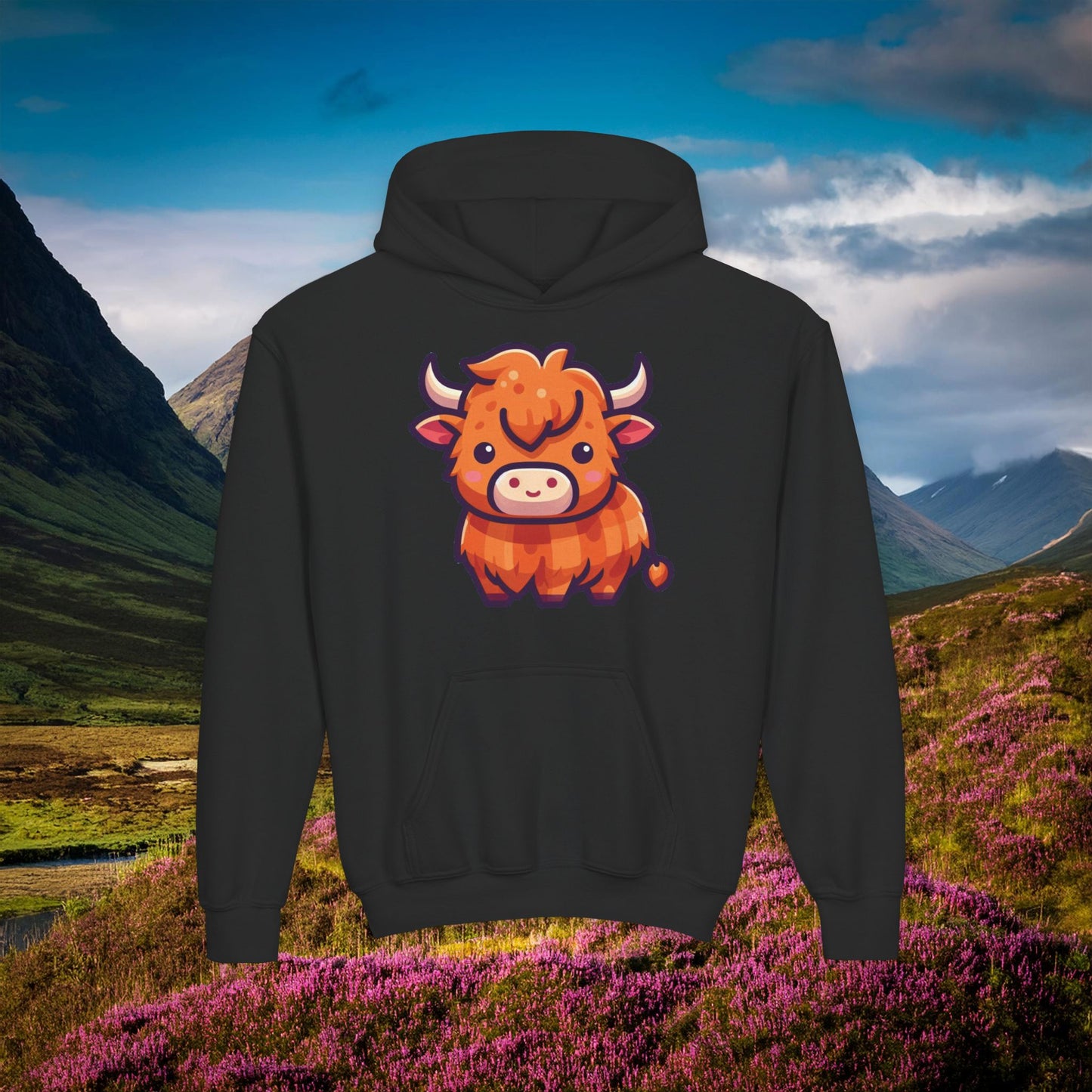 Highland Coo Youth Hoodie