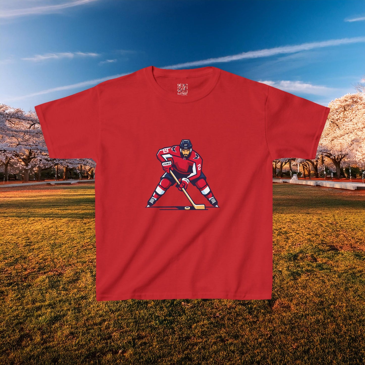 Washington Hockey Player Kids Tee