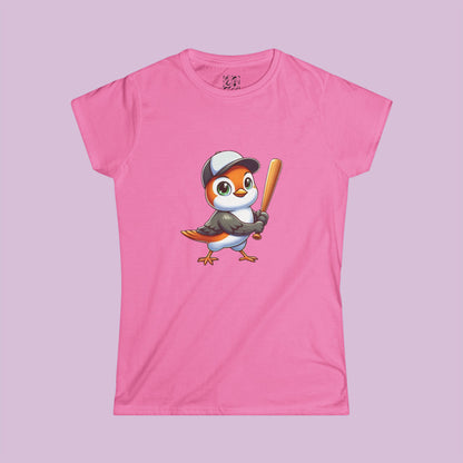 Baltimore Baseball Mini Oriole Women's Softstyle Tee