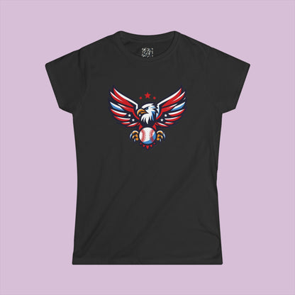 Washington Baseball Eagle Women's Softstyle Tee