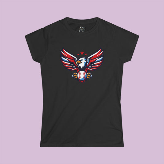 Washington Baseball Eagle Women's Softstyle Tee