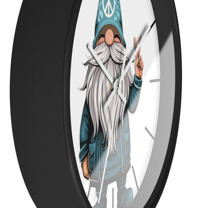 Peace Gnome Wall Clock
