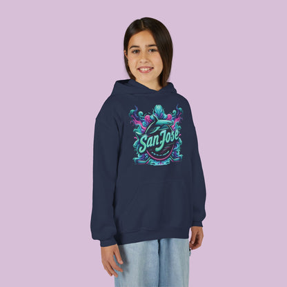 San Jose Hockey Neon Youth Hoodie
