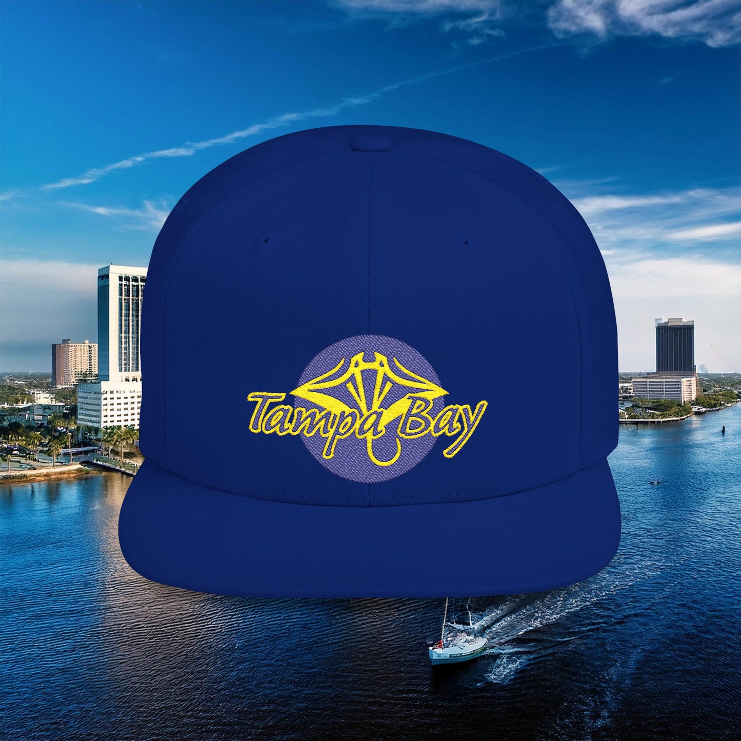 Tampa Bay Baseball Flat Bill Snapback