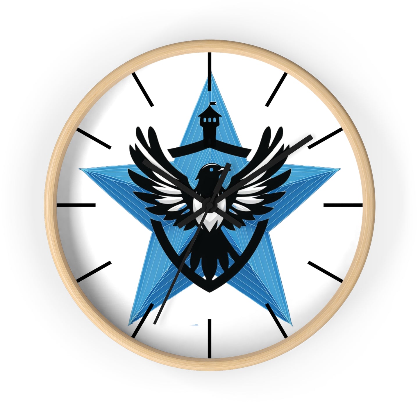 Blue Star Mags Wall Clock