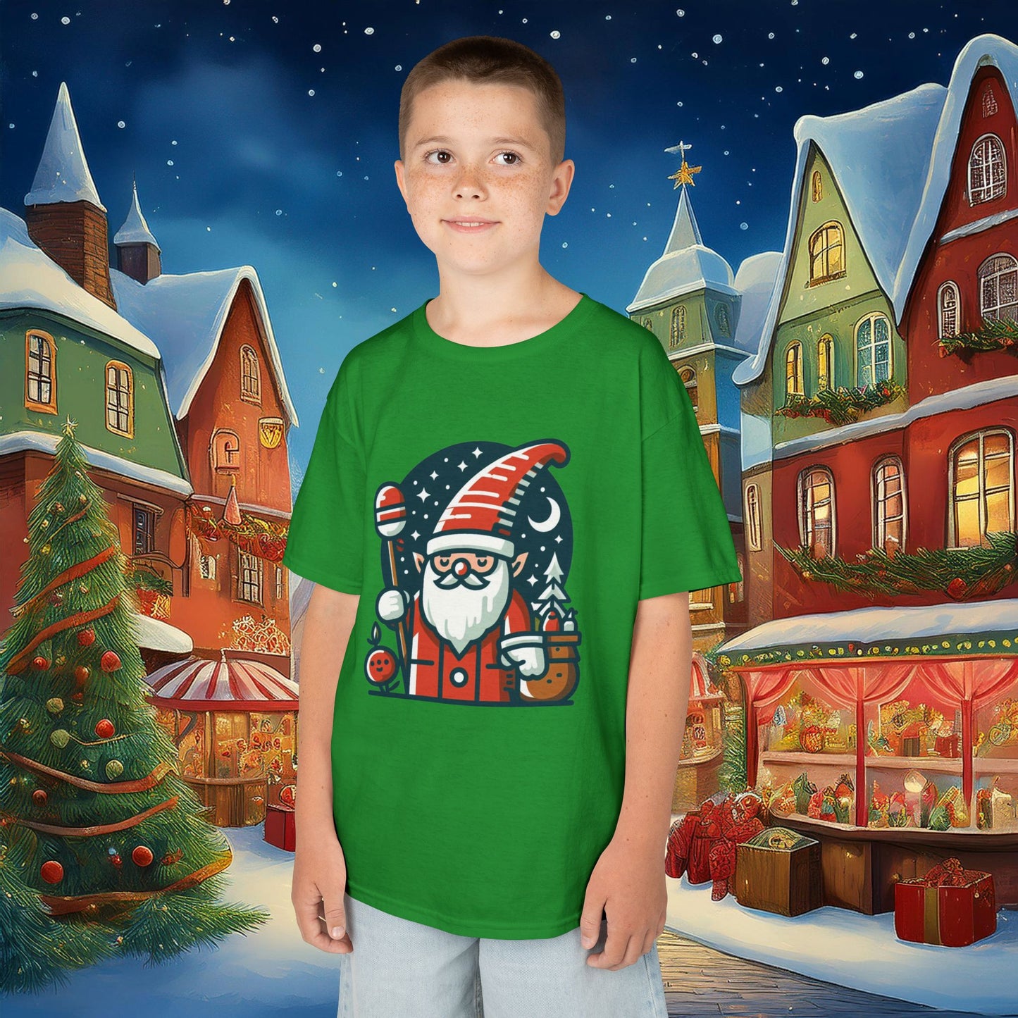 Santa Gnome Kids Tee