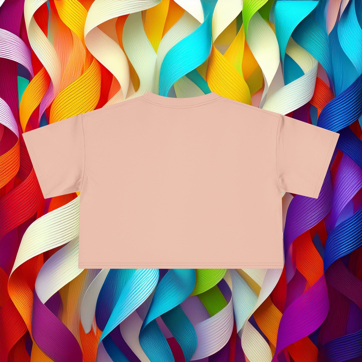 Rainbow Heart Women's Crop Tee