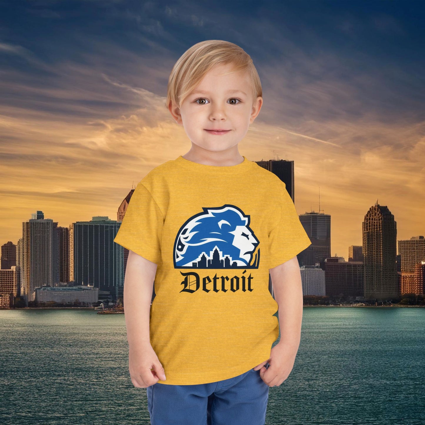 Detroit Football Skyline Toddler Tee