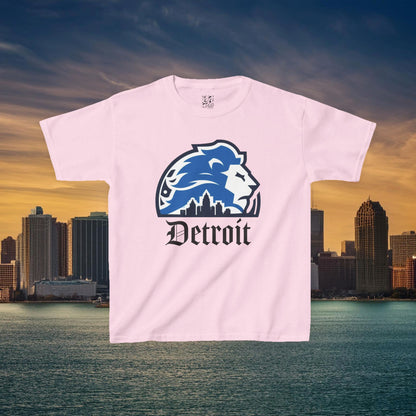 Detroit Football Skyline Kids Tee