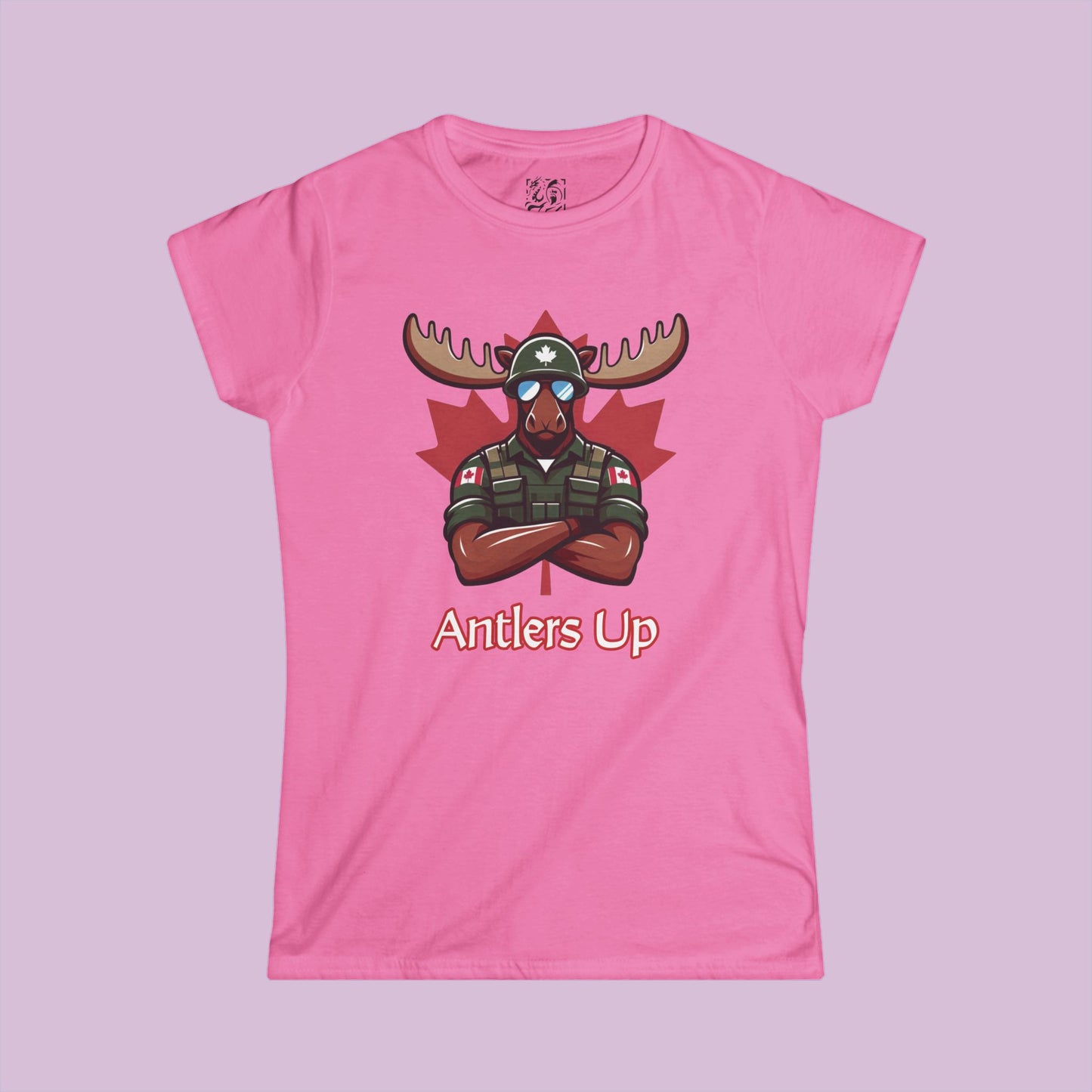 Canadian Moose "Antlers Up" Women's Softstyle Tee