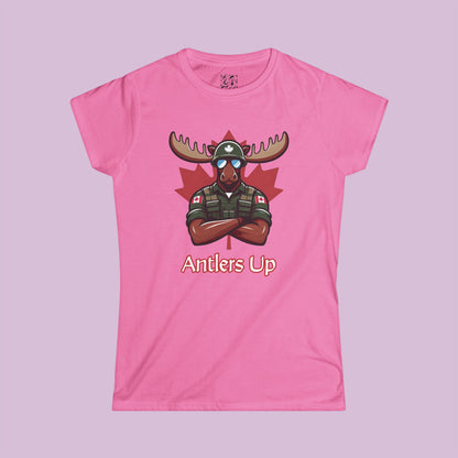 Canadian Moose "Antlers Up" Women's Softstyle Tee