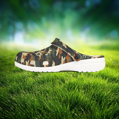 Camouflage Foam Clogs