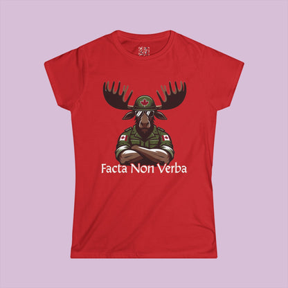 Canadian Moose "Facta Non Verba" Women's Softstyle Tee