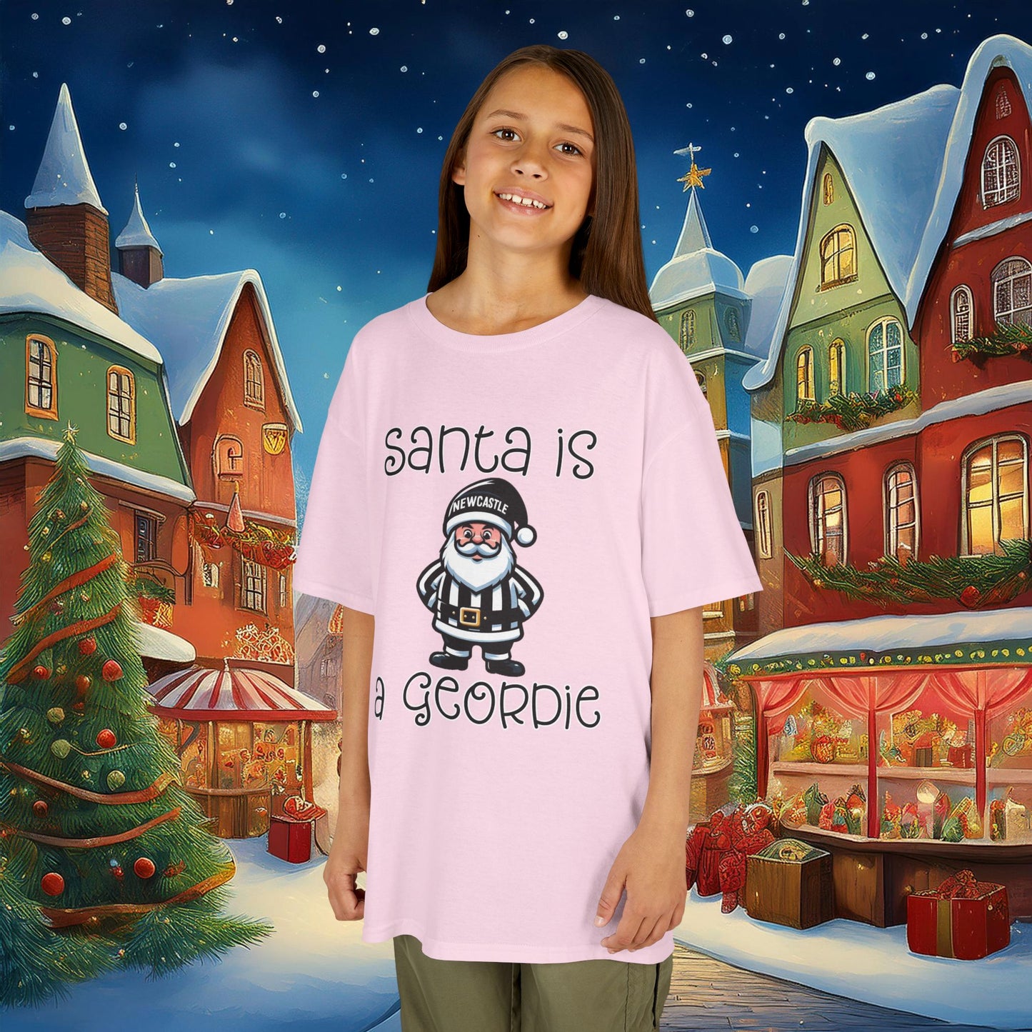 Santa Is A Geordie Kids Tee