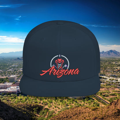 Arizona Baseball Logo Flat Bill Snapback