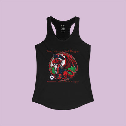 Revolutionary Red Dragons Logo Women's Racerback Tank