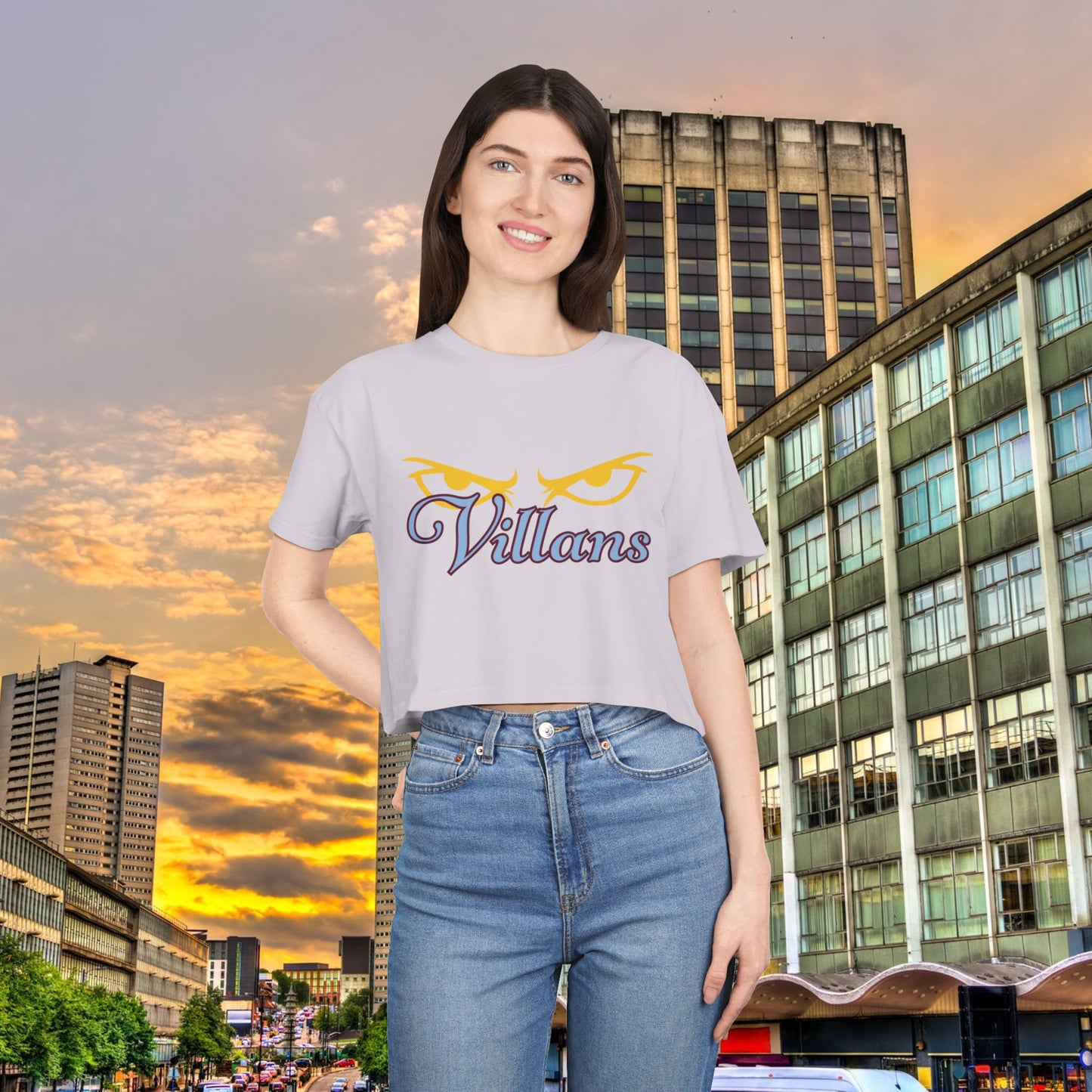 Villans Women's Crop Tee