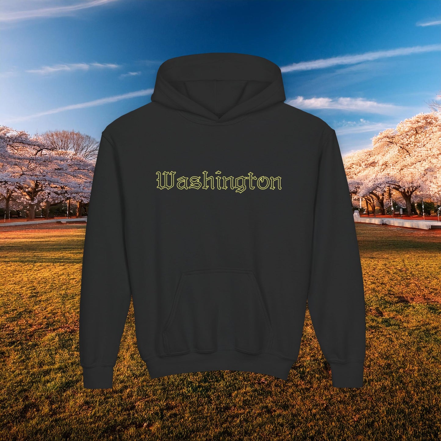Washington Spirit Yellow Design Youth Hoodie