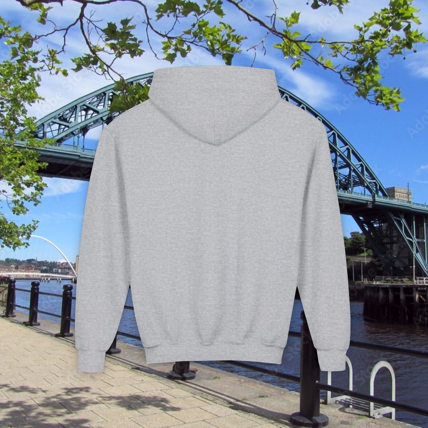 Newcastle United Howay The Lasses B&W (Twin Mags) Youth Hoodie