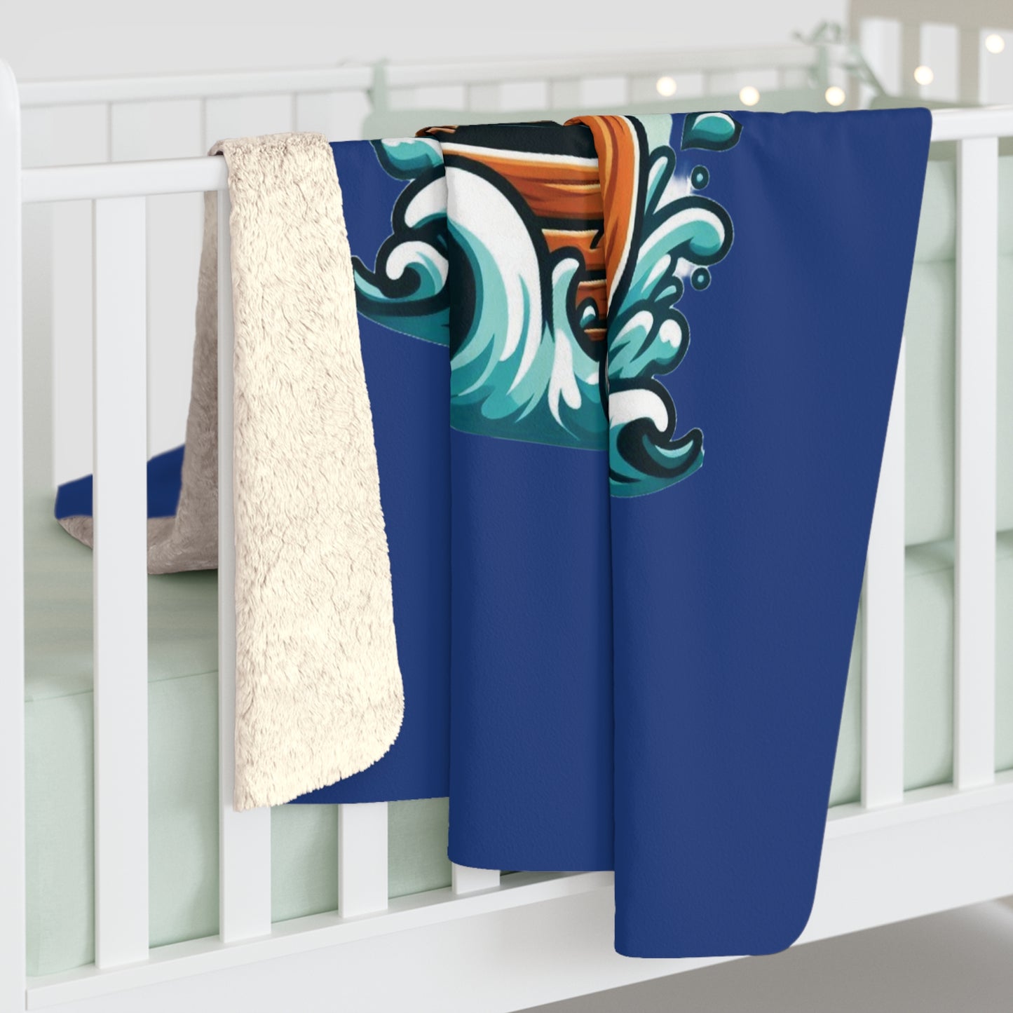 Viking and Dragon Sherpa Fleece Blanket