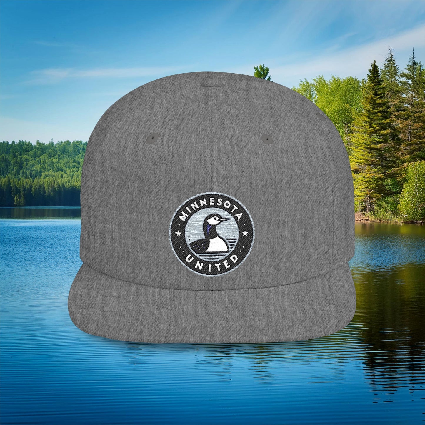 Minnesota United Crest Flat Bill Snapback