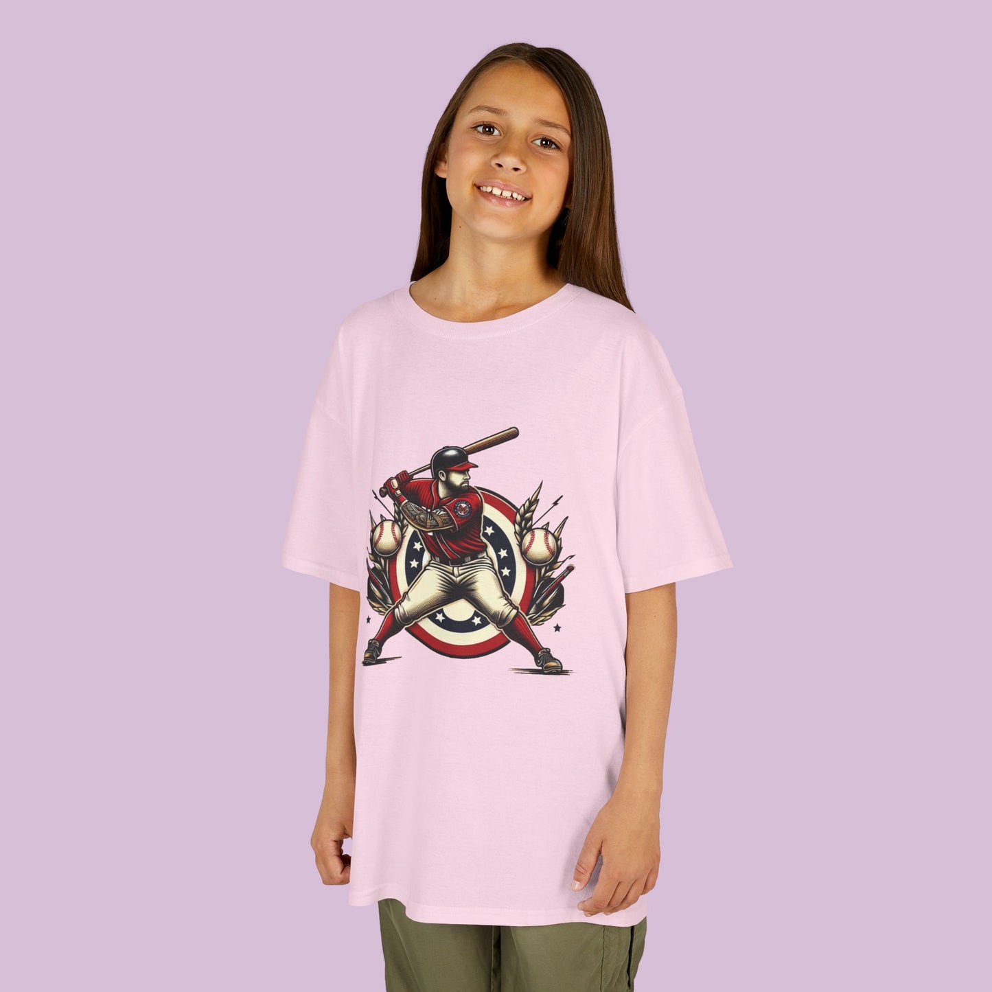 Washington Baseball At Bat Kids Tee