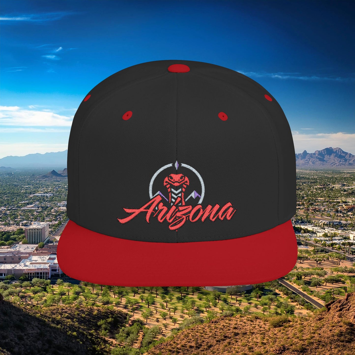 Arizona Baseball Logo Flat Bill Snapback