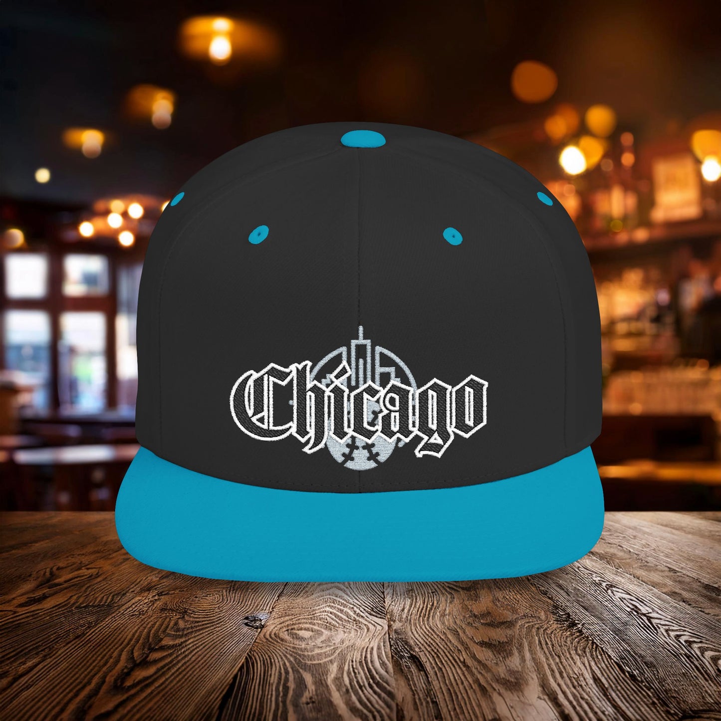 Chicago Baseball Logo Flat Bill Snapback