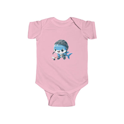 San Jose Hockey Mini Shark Player Infant Bodysuit
